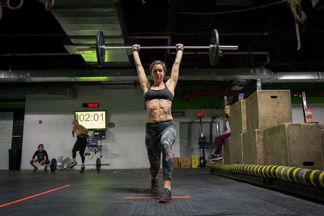 Woman doing workout